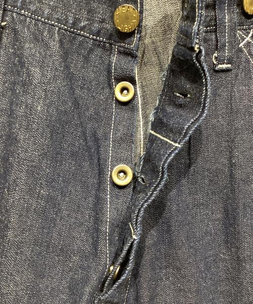 HEADLIGHT（ヘッドライト）HEADLIGHT (ヘッドライト) 9.5oz.BLUE DENIM WAIST OVERALLS インディゴ サイズ:34の古着・服飾アイテム