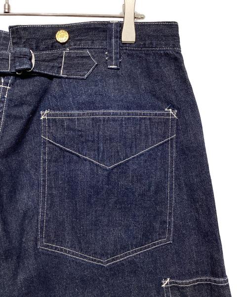 HEADLIGHT（ヘッドライト）HEADLIGHT (ヘッドライト) 9.5oz.BLUE DENIM WAIST OVERALLS インディゴ サイズ:34の古着・服飾アイテム