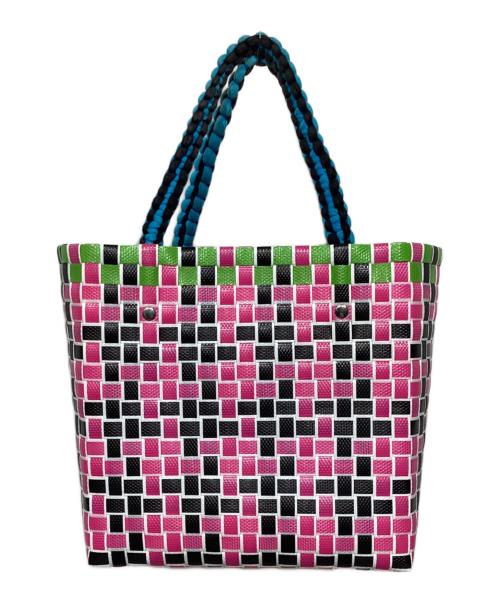 MARNI（マルニ）MARNI (マルニ) ピクニックバッグ ピンク×グリーンの古着・服飾アイテム