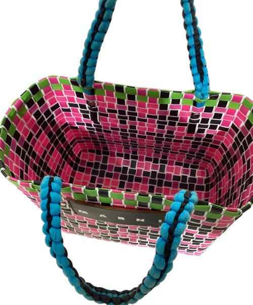 MARNI（マルニ）MARNI (マルニ) ピクニックバッグ ピンク×グリーンの古着・服飾アイテム