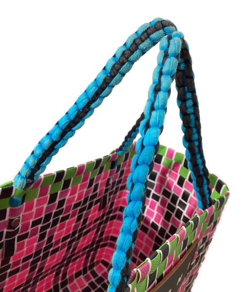 MARNI（マルニ）MARNI (マルニ) ピクニックバッグ ピンク×グリーンの古着・服飾アイテム