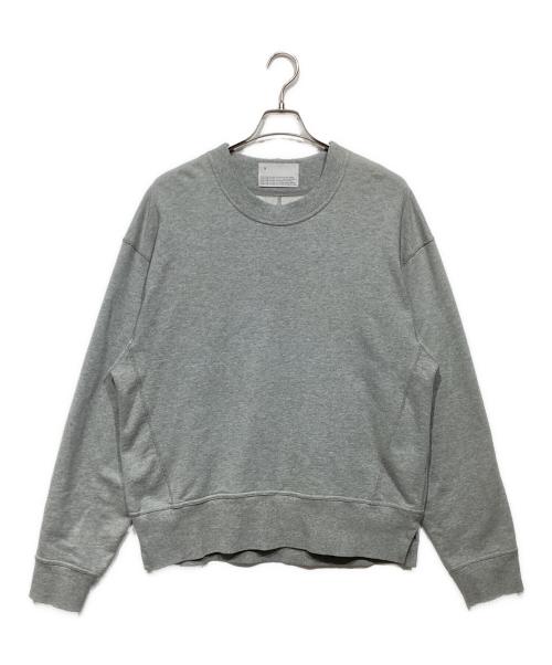 VOAAOV（ヴォアーブ）VOAAOV (ヴォアーブ) PILE KNITTING SWEAT Crew Neck Shirt グレー サイズ:1の古着・服飾アイテム