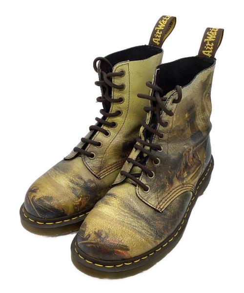 Dr.Martens（ドクターマーチン）Dr.Martens (ドクターマーチン) PASCAL MULTI CARTHAGINIAN 8EYE BOOTS　ITMZTXGNMZK8 イエロー サイズ:UK7の古着・服飾アイテム