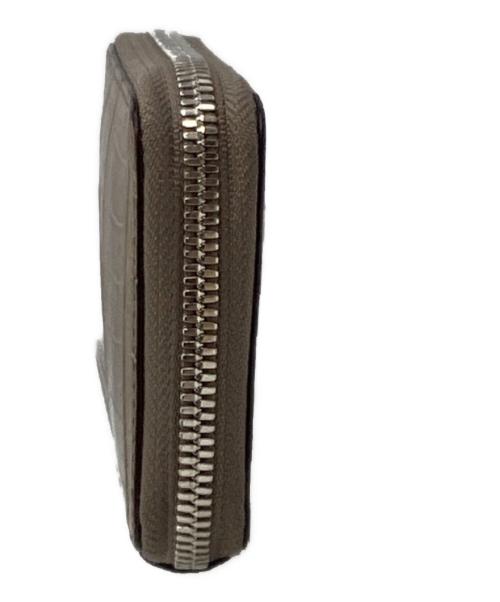 ITTI（イッチ）ITTI (イッチ) クロコダイル ラウンドファスナー財布　A/S24/ITTI-WLT-006.5 ベージュの古着・服飾アイテム