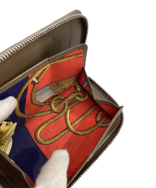 ITTI（イッチ）ITTI (イッチ) クロコダイル ラウンドファスナー財布　A/S24/ITTI-WLT-006.5 ベージュの古着・服飾アイテム