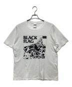 BLACK FLAGブラックフラッグ）の古着「ヴィンテージプリントTシャツ」｜ホワイト