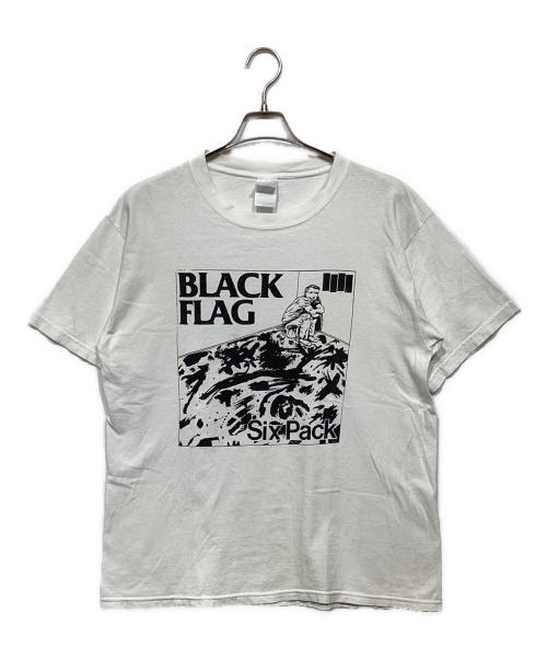 BLACK FLAG（ブラックフラッグ）BLACK FLAG (ブラックフラッグ) ヴィンテージプリントTシャツ ホワイト サイズ:Lの古着・服飾アイテム