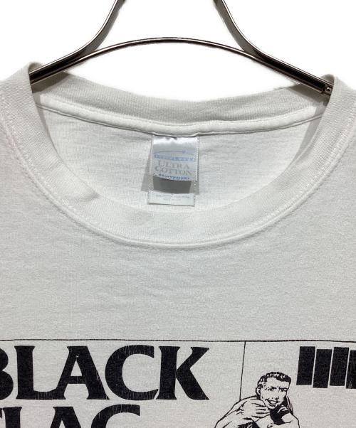 BLACK FLAG（ブラックフラッグ）BLACK FLAG (ブラックフラッグ) ヴィンテージプリントTシャツ ホワイト サイズ:Lの古着・服飾アイテム