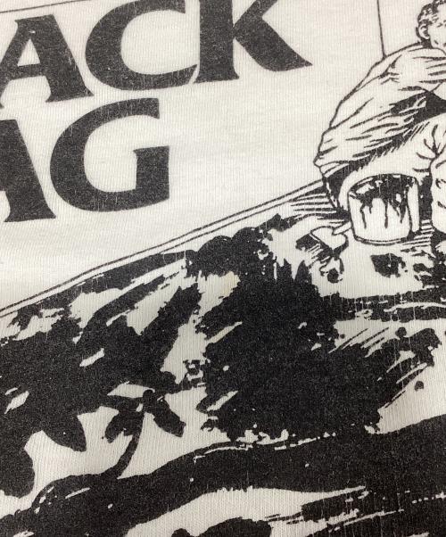 BLACK FLAG（ブラックフラッグ）BLACK FLAG (ブラックフラッグ) ヴィンテージプリントTシャツ ホワイト サイズ:Lの古着・服飾アイテム