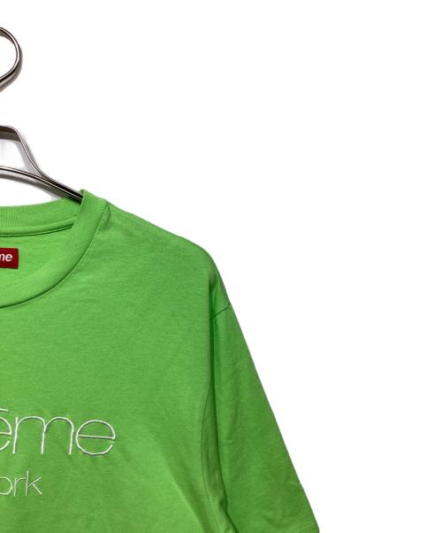 SUPREME（シュプリーム）SUPREME (シュプリーム) classic logo s/s top ライトグリーン サイズ:Mの古着・服飾アイテム