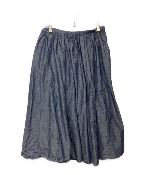 nest Robe（ネストローブ）nest Robe (ネストローブ) パネルギャザースカート　 ブルー サイズ:-の古着・服飾アイテム