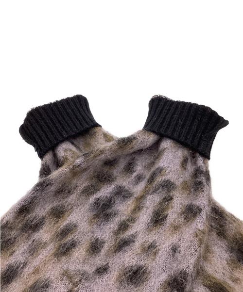 WACKO MARIA（ワコマリア）WACKO MARIA (ワコマリア) レオパードモヘアニット パープル×ブラック サイズ:Mの古着・服飾アイテム