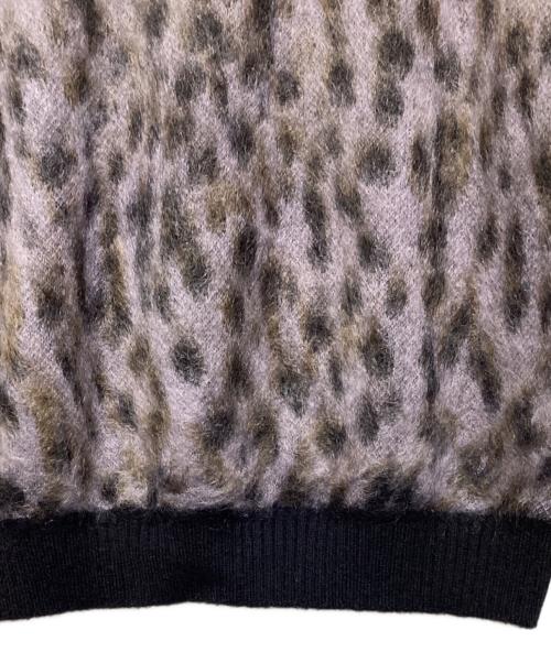 WACKO MARIA（ワコマリア）WACKO MARIA (ワコマリア) レオパードモヘアニット パープル×ブラック サイズ:Mの古着・服飾アイテム