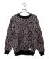 WACKO MARIA（ワコマリア）の古着「レオパードモヘアニット」｜パープル×ブラック