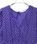 中古・古着 ne quittez pas (ヌキテパ) Dot Print Tuck Sleeve Dress パープル サイズ:-：6000円