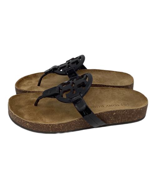 TORY BURCH（トリーバーチ）TORY BURCH (トリーバーチ) Miller Cloudサンダル ベージュ×ブラック サイズ:5の古着・服飾アイテム