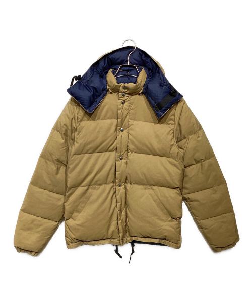 Crescent Down Works（クレセントダウンワークス）Crescent Down Works (クレセントダウンワークス) ダウンジャケット ベージュ×ネイビー サイズ:Sの古着・服飾アイテム