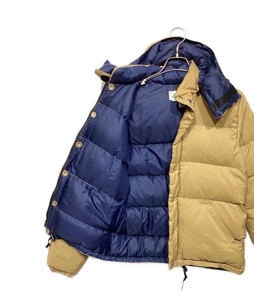 Crescent Down Works（クレセントダウンワークス）Crescent Down Works (クレセントダウンワークス) ダウンジャケット ベージュ×ネイビー サイズ:Sの古着・服飾アイテム