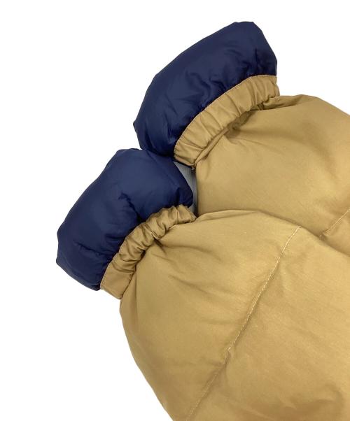 Crescent Down Works（クレセントダウンワークス）Crescent Down Works (クレセントダウンワークス) ダウンジャケット ベージュ×ネイビー サイズ:Sの古着・服飾アイテム