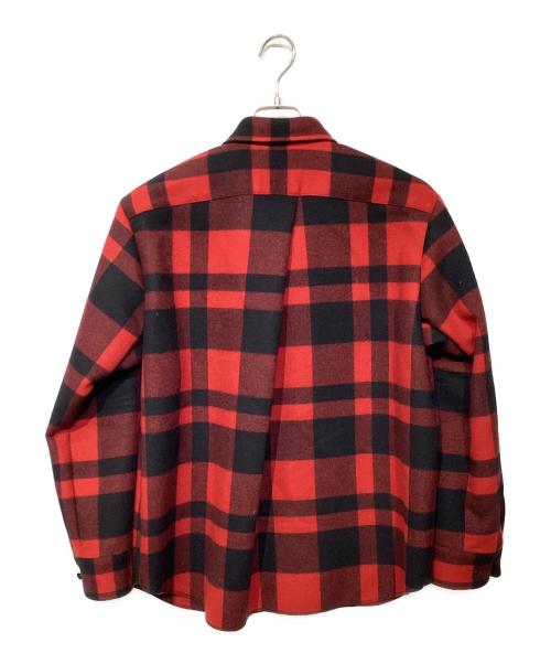 UNION LAUNCH（ユニオンランチ）UNION LAUNCH (ユニオンランチ) CPO SHIRT ブラック×レッド サイズ:Sの古着・服飾アイテム