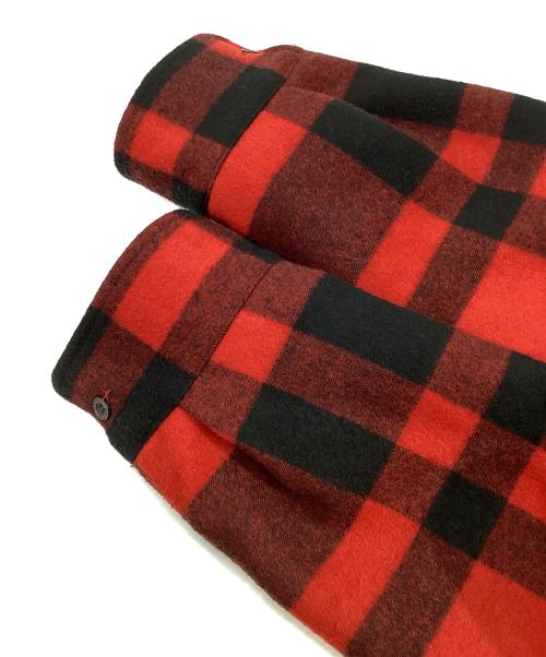 UNION LAUNCH（ユニオンランチ）UNION LAUNCH (ユニオンランチ) CPO SHIRT ブラック×レッド サイズ:Sの古着・服飾アイテム