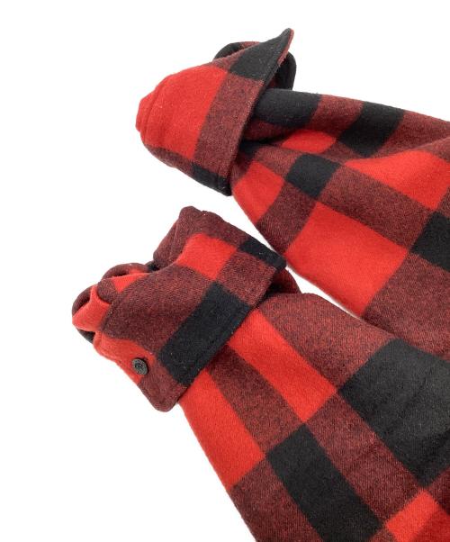 UNION LAUNCH（ユニオンランチ）UNION LAUNCH (ユニオンランチ) CPO SHIRT ブラック×レッド サイズ:Sの古着・服飾アイテム