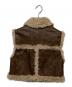 VEQUM (ベクム) SHORT FAKE MOUTON VEST ブラウン サイズ:Free：7000円