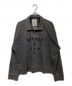 BASKET CASEバスケットケース）の古着「SPELLOUT quarter zipスウェット」｜グレー