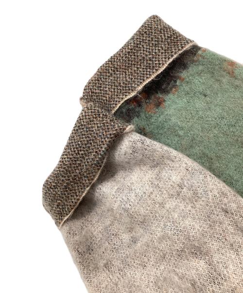 SHINYA KOZUKA（シンヤコズカ）SHINYA KOZUKA (シンヤコズカ) ベンジャミン総柄モヘアニット ベージュ×グリーン サイズ:Lの古着・服飾アイテム