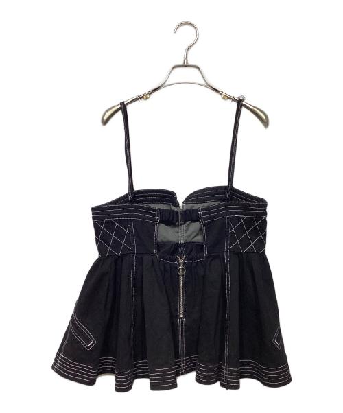 MAISON SPECIAL（メゾンスペシャル）MAISON SPECIAL (メゾンスペシャル) Washed Peplum Tops ブラック サイズ:Freeの古着・服飾アイテム