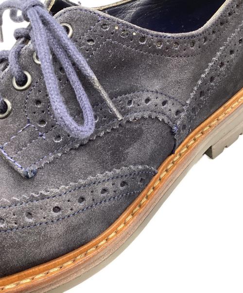 Tricker's（トリッカーズ）Tricker's (トリッカーズ) ウィングチップシューズ　スウェード ネイビー サイズ:記載なしの古着・服飾アイテム