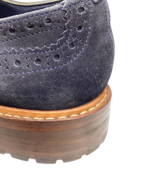 Tricker's（トリッカーズ）Tricker's (トリッカーズ) ウィングチップシューズ　スウェード ネイビー サイズ:記載なしの古着・服飾アイテム