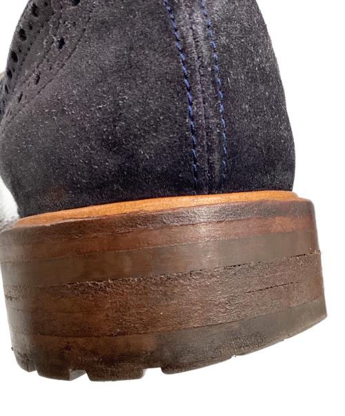 Tricker's（トリッカーズ）Tricker's (トリッカーズ) ウィングチップシューズ　スウェード ネイビー サイズ:記載なしの古着・服飾アイテム
