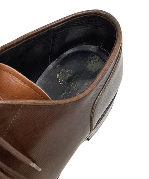 JOHNSTON&MURPHY（ジョンストン＆マーフィー）JOHNSTON&MURPHY (ジョンストン＆マーフィー) コンビ Uチップシューズ ブラウン×ベージュ サイズ:7 1/2の古着・服飾アイテム