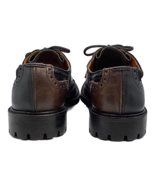 Tricker's（トリッカーズ）Tricker's (トリッカーズ) NEPENTHES (ネペンテス) ウィングチップシューズ ブラック×ブラウン サイズ:8.5の古着・服飾アイテム