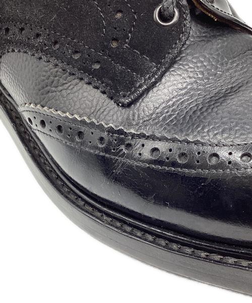 Tricker's（トリッカーズ）Tricker's (トリッカーズ) NEPENTHES (ネペンテス) ウィングチップシューズ ブラック×ブラウン サイズ:8.5の古着・服飾アイテム