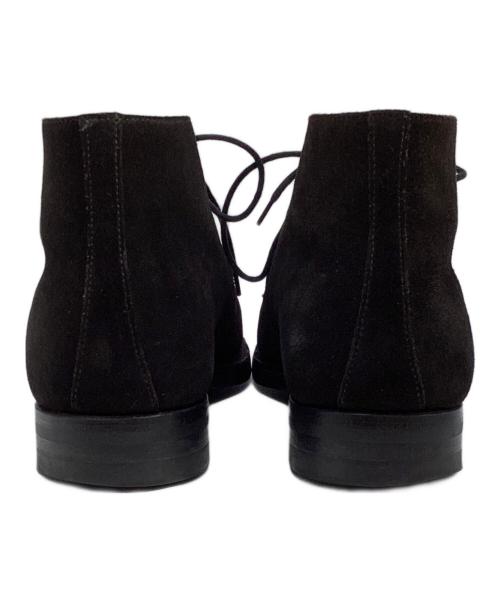 Crockett & Jones（クロケット＆ジョーンズ）Crockett & Jones (クロケット＆ジョーンズ) スエード チャッカブーツ ブラック サイズ:6の古着・服飾アイテム