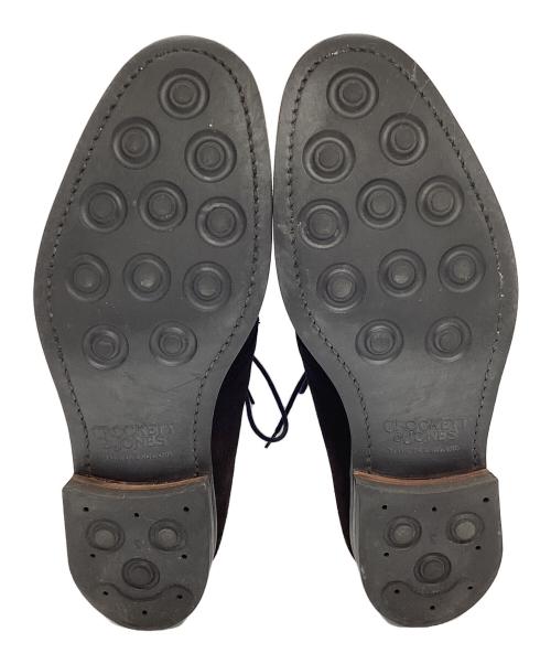 Crockett & Jones（クロケット＆ジョーンズ）Crockett & Jones (クロケット＆ジョーンズ) スエード チャッカブーツ ブラック サイズ:6の古着・服飾アイテム