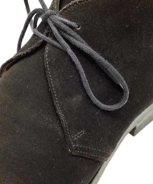 Crockett & Jones（クロケット＆ジョーンズ）Crockett & Jones (クロケット＆ジョーンズ) スエード チャッカブーツ ブラック サイズ:6の古着・服飾アイテム