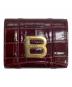 BALENCIAGA（バレンシアガ）の古着「HOURGLASS Compact Wallet」｜ボルドー