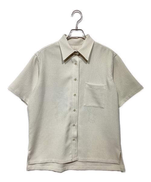 FUMIE=TANAKA（フミエタナカ）FUMIE=TANAKA (フミエタナカ) half embroidery sh ハーフエンブロイダリーシャツ ベージュ サイズ:1の古着・服飾アイテム