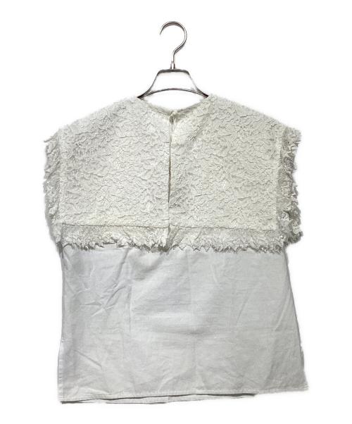 FUMIE=TANAKA（フミエタナカ）FUMIE=TANAKA (フミエタナカ) RAY BEAMS (レイ ビームス) 別注 セーラーカラー レース プルオーバー ホワイト サイズ:Free 未使用品の古着・服飾アイテム