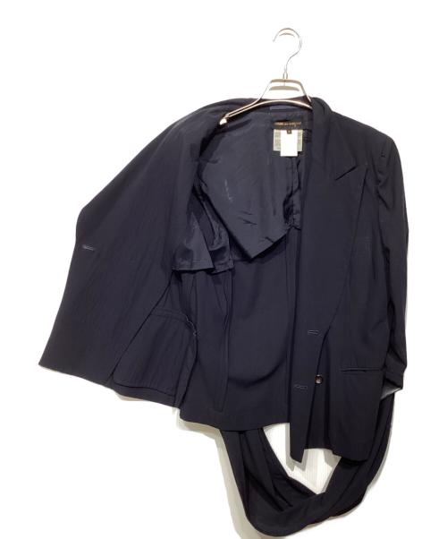 COMME des GARCONS（コムデギャルソン）COMME des GARCONS (コムデギャルソン) 90’s スリーブデザインジャケット ネイビー サイズ:Mの古着・服飾アイテム