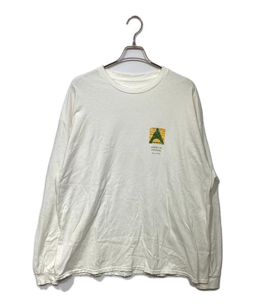 ANCELLM（アンセルム）ANCELLM (アンセルム) LOGO LS T-SHIRT ホワイト サイズ:freeの古着・服飾アイテム