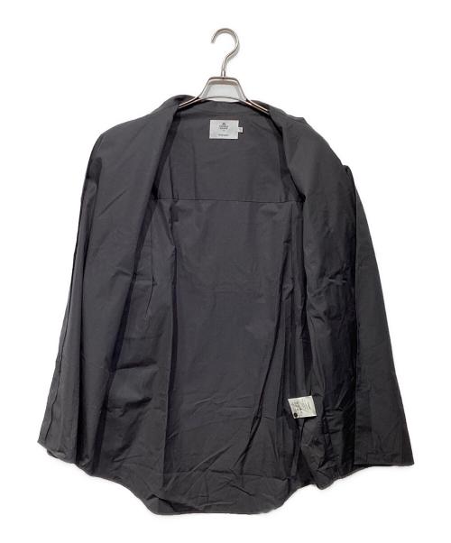 Graphpaper（グラフペーパー）Graphpaper (グラフペーパー) THOMAS MASON (トーマスメイソン) Oversized Band Collar Shirt GM204-50228B グレー サイズ:Fの古着・服飾アイテム