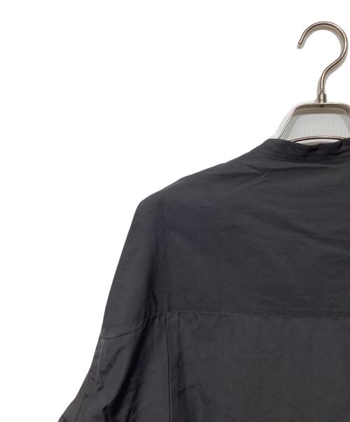 Graphpaper（グラフペーパー）Graphpaper (グラフペーパー) THOMAS MASON (トーマスメイソン) Oversized Band Collar Shirt GM204-50228B グレー サイズ:Fの古着・服飾アイテム