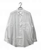 Graphpaperグラフペーパー）の古着「Broad L/S Oversized Regular Collar Shirt」｜ホワイト