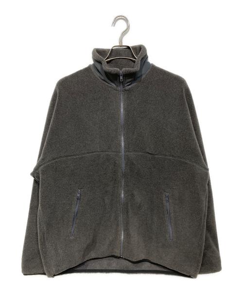 Graphpaper（グラフペーパー）Graphpaper (グラフペーパー) Wool Boa Zip-Up Blouson(ウール ボア ジップアップ ブルゾン) グレー サイズ:2の古着・服飾アイテム
