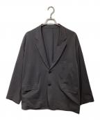 Graphpaperグラフペーパー）の古着「Compact Ponte Oversized Jacket」｜グレー