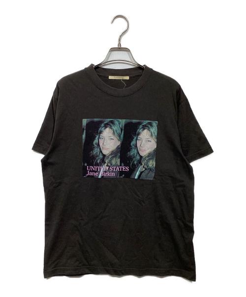 Curensology（カレンソロジー）Curensology (カレンソロジー) JANE BIRKINプリントTシャツ ブラック サイズ:Freeの古着・服飾アイテム